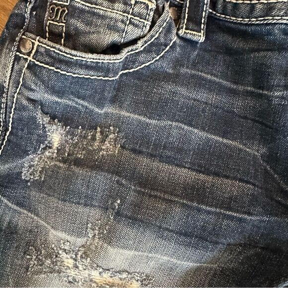 Miss Me Denim Jean Shorts Size 28 Mid Rise Easy Short - Picture 8 of 12